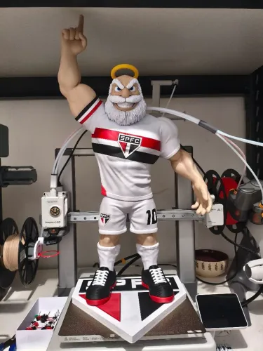 Mascote São Paulo 197% Impressão 3D