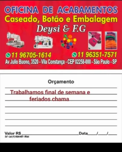 Oficina de acabamento geral