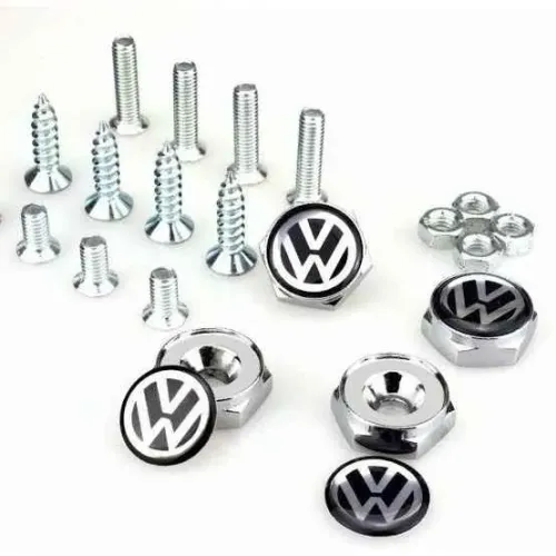 Parafusos decorativos automóvel volkswagen placa