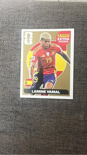 Figurinha Lamine Yamal Dourada