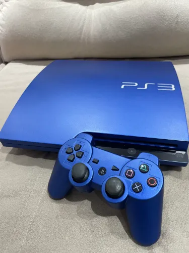 PS3 - Customizado em Azul - Desbloqueado Hen