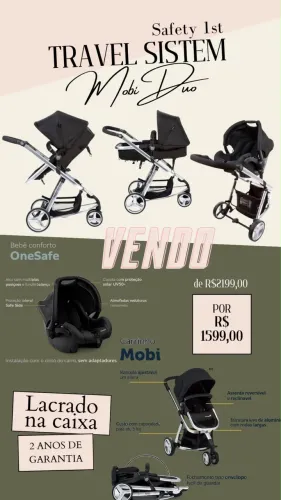 Carrinho de Bebê Safety 1st Mobi Duo