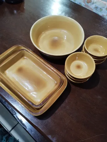 Antigo Conjunto de cerâmica vitrificado