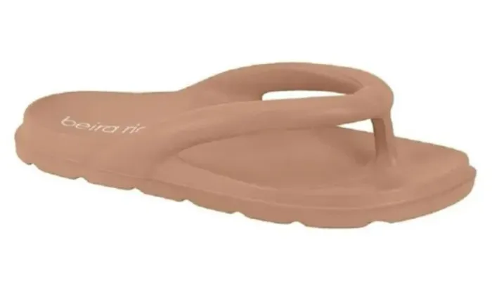 Chinelo Beira Rio EVA Bege Claro Feminino Nº 35