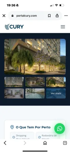 Apartamento na planta de dois quartos em Niterói