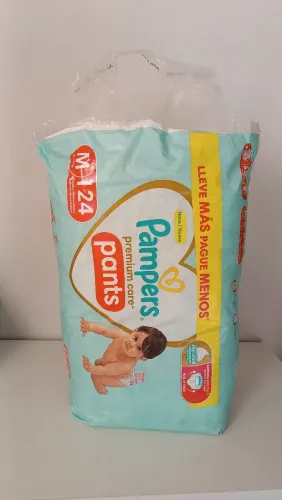 Fralda Pampers Premium Care Pants M 124 unidades 