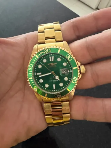 Vendo relógio INVICTA Pro Diver 30027 - Verde Dourado