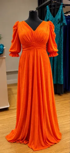 VESTIDO DE FESTA LARANJA