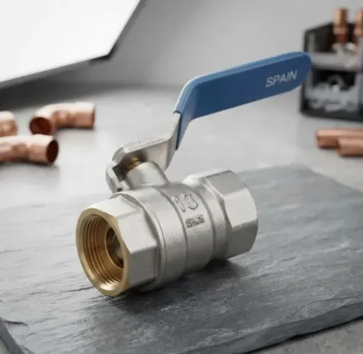 Válvula Registro Esfera Latão 1/2 F-f Bsp Pn25 Genebre