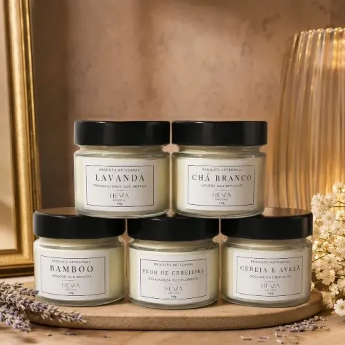 Velas aromáticas artesanais