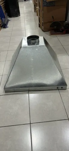 Coifa Industrial galvanizada -Preto - Outlet (Sem Uso / Pequenas Avarias Estéticas)
