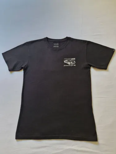 Camiseta Vans Edição Limitada Preta Original Estampa nas Costas