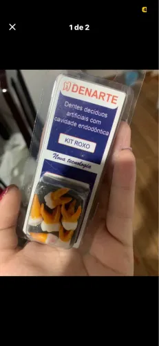 Vendo kit Roxo Dentes decíduos artificiais com cavidade endodôntica