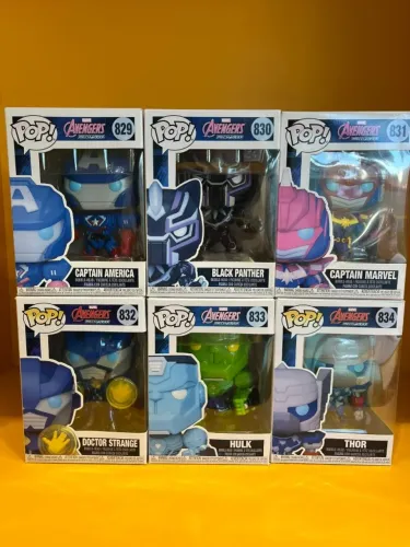 Coleção Completa Funko Pop! Avengers Mech Strike Novos! Lacrados!