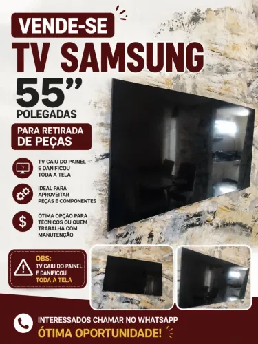 TV 55" Samsung Para retirada de peças