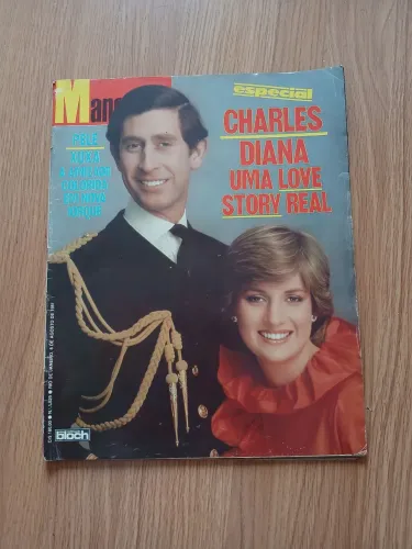 Revista manchete Lady diana príncipe Charles xuxa diana ross bo Derek tarzam glória Pires