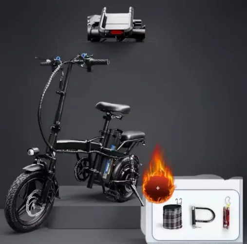 Bicicleta elétrica dobrável