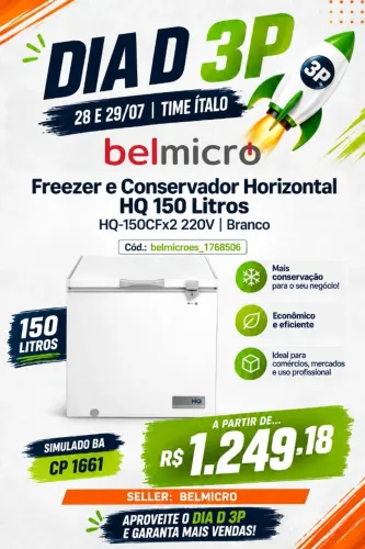 Compre geladeira e freezer para a sua loja