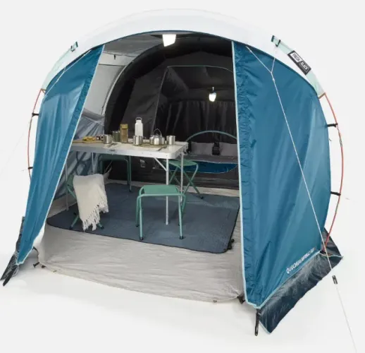 Barraca de camping Arpenaz 4.1 Fresh & Black, Quechua(como novo, usado por 3 noites)