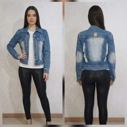 jaqueta jeans feminina classic blue m
