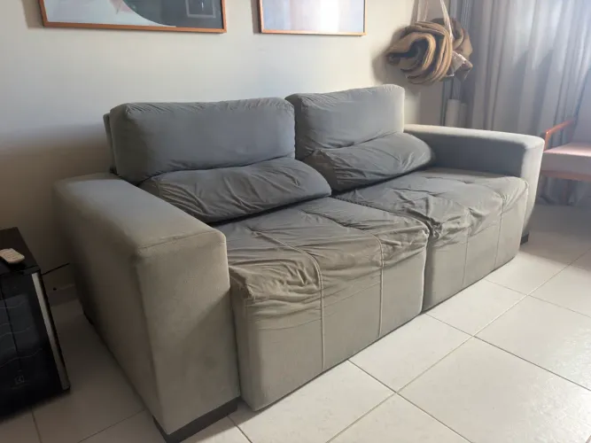 VENDO SOFÁ CAMA RECLINÁVEL E RETRATIL