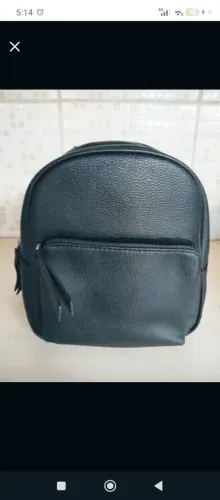 Bolsa em Couro Grosso Alça Lateral Pequena Crossbody Preta BH/MG