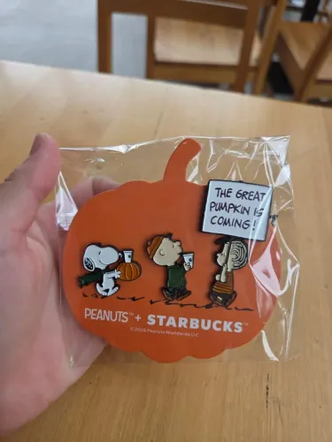 Kit 3 Pins Snoopy x Starbucks Edição Limitada
