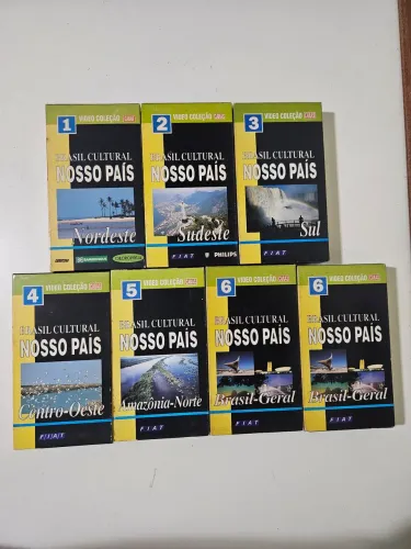 Coleção VHS Brasil Cultural Nosso País fitas