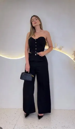 Conjunto calça linho