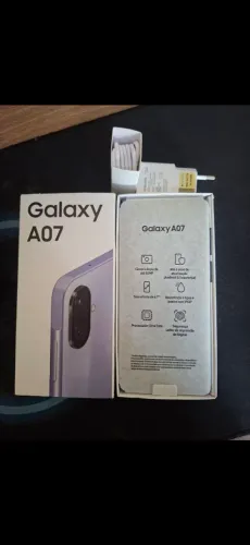 Smartphone Samsung Galaxy A07 128GB Violeta - Novo, Lacrado na Caixa!
