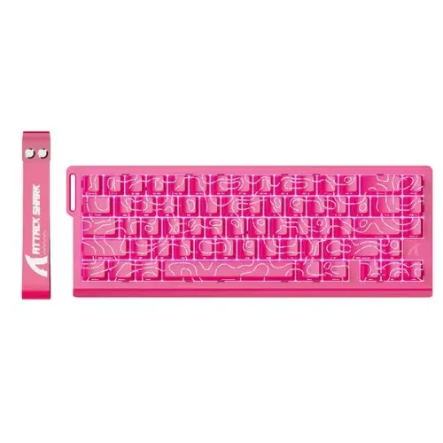 Teclado Magnético Attack Shark X68 HE ARGB, Switch Hall Effect Rosa