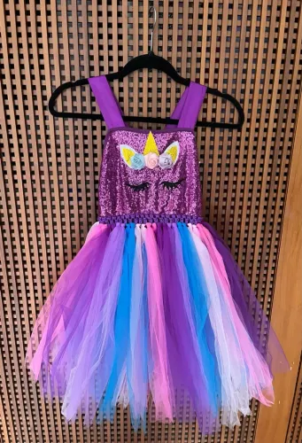 Vestido unicórnio infantil