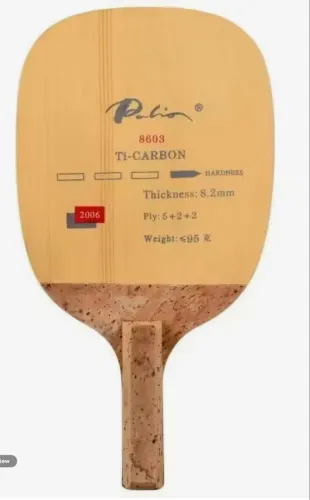 Raquete de Tênis de Mesa Palio 8603 com titânio e carbono