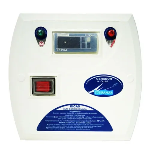 Quadro De Comando Digital Sauna Vapor Compact Line Sodramar - Entrega Grátis