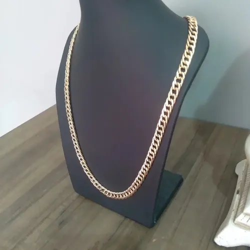 Corrente Grumet elo duplo, em ouro 18k