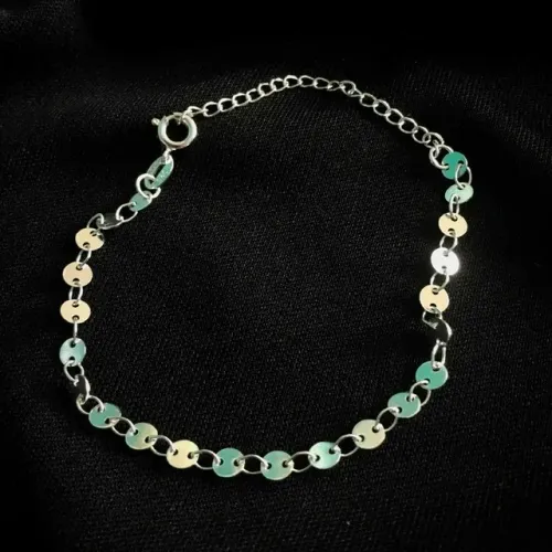 Pulseira elo chapado | banhada/folhada a Prata 925