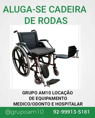 Aluga-se cadeira de rodas em Manaus-Am