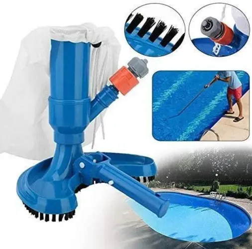 Limpador De Piscina Aspirador Escova A Vácuo Elimina Sujeira - Entrega em Brasília