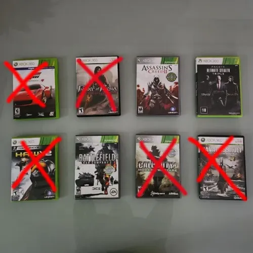 Jogos Xbox 360 com quase ou nenhum uso (Preços individuais na descrição)