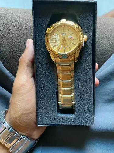Relogio Dourado Naviforce