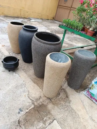 Vasos fibra com cimento 