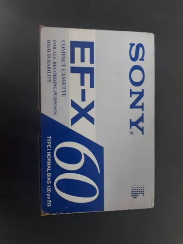 Fita cassete sony ef-x 60 caixa 10 unidades lacradas