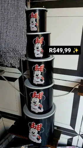 KIT MANTIMENTO DE PLÁSTICO EXTRA FORTE COM 5 PEÇAS 