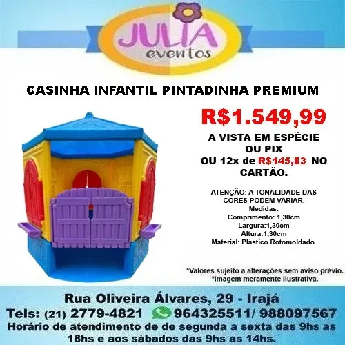 Casinha infantil Premium Pintadinha