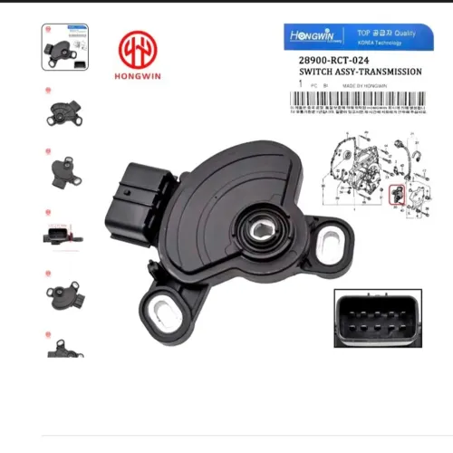 Interruptor Neutro / Chave seletora Honda Fit e City 2009 a 2014.