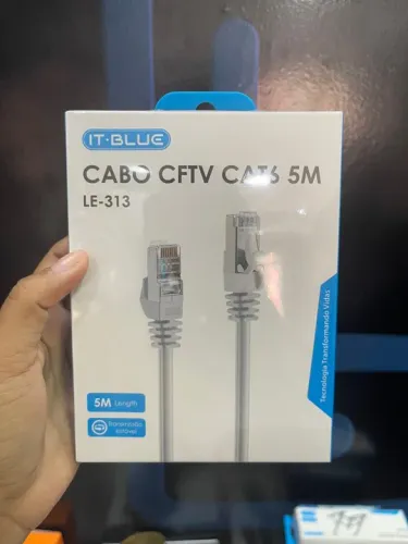 Cabo de Rede CFTV CAT6 5M LE-313 - It-Blue