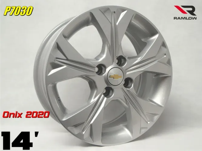 Roda aro 15 Gm Onix Prime prata 4x100 jogo novo