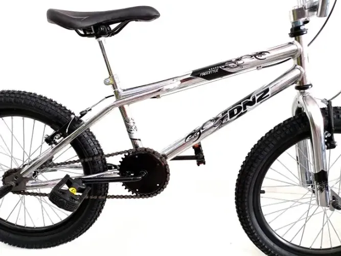 Bicicleta Aro 20 Cross Bmx Cromada Aro Aero DNZ Quadro em Aço 9601