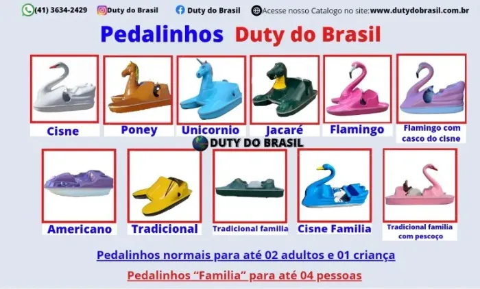 PEDALINHO DIRETO DE FABRICA - PEDALINHO CISNE, PEDALINHO AMERICANO, PEDALINHO TRADICIONAL 