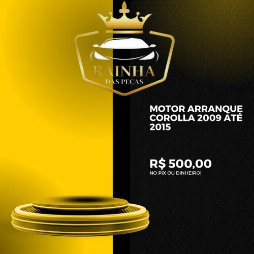 Motor Arranque Corolla 2009 até 2015
